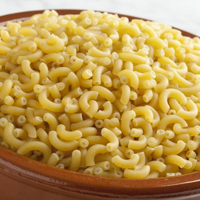 Italian macaroni in a dish