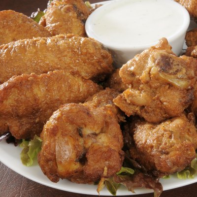 Chicken wings closeup