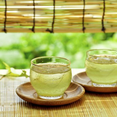 Cold green tea