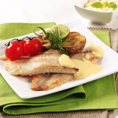 Pan fried fish fillets