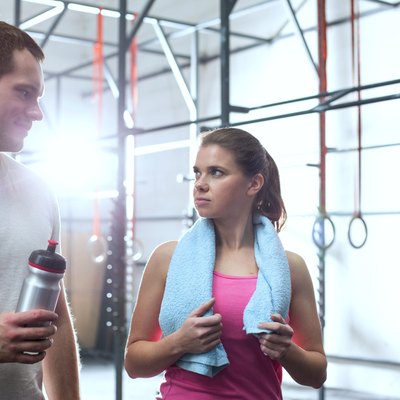 Working out at the Gym