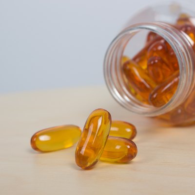 fish oil with container