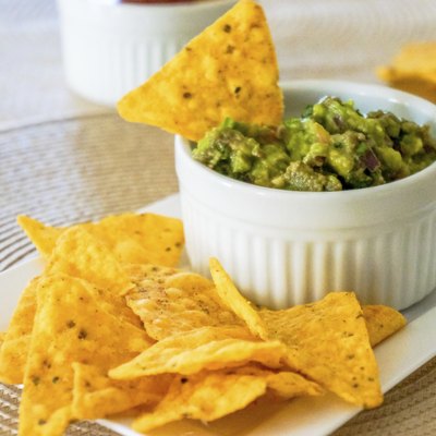 Guacamole with Tortilla Chips , Totopos