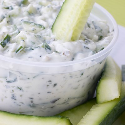 Cucumber Dipped In Tzatziki
