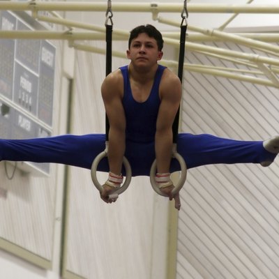 Gymnast on rings