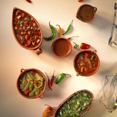Assortment of salsas