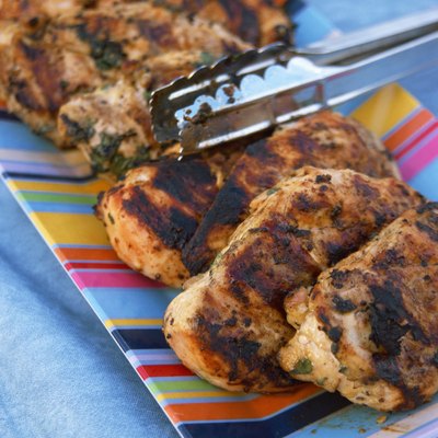 Grilled chicken on a plate