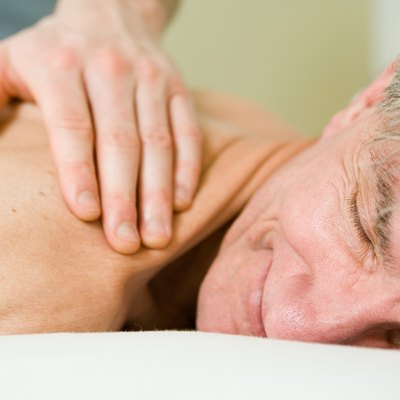 Man getting a massage