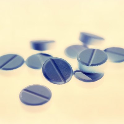 close-up of an array of tablets