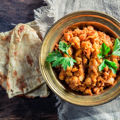 Indian Channa Masala with chickpeas
