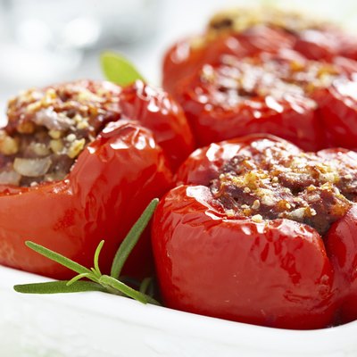 stuffed peppers with meat and bulgur
