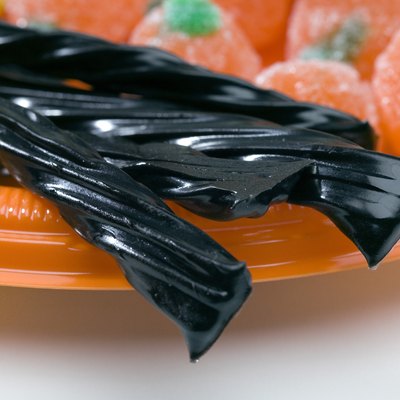 Close-up of black licorice