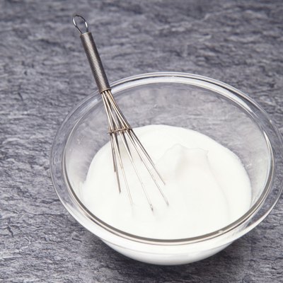 Meringue with whisk
