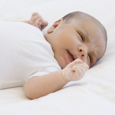 Close up of newborn baby