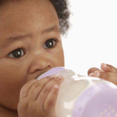Baby drinking bottle