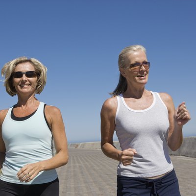 Women running