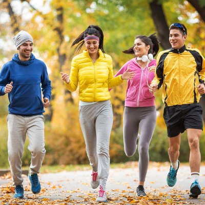 Autumn jogging