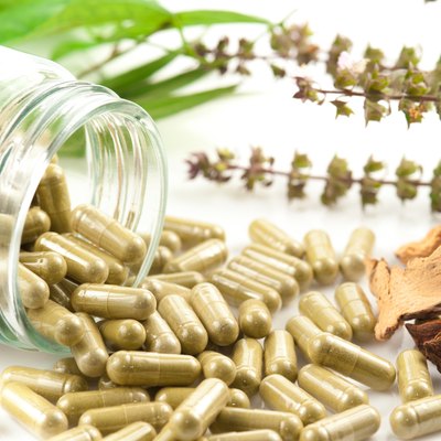 Close up image of herbal medicine