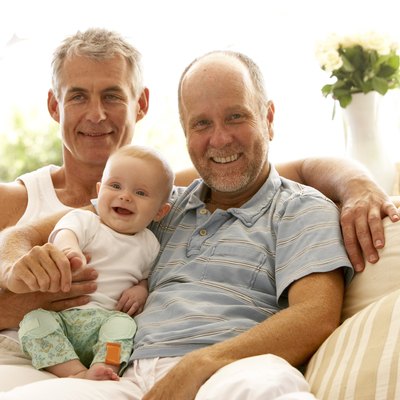 Couple with a baby