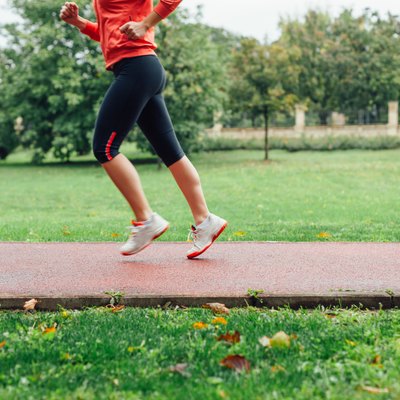 Runner in motion