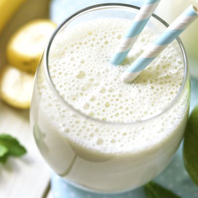 Banana apple smoothie.