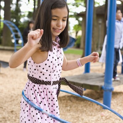 girl hula hooping