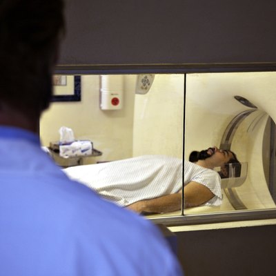 Patient getting an MRI scan