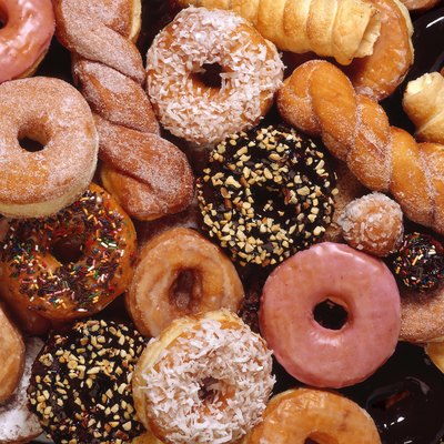 Variety of doughnuts