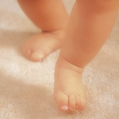 Legs and feet of baby