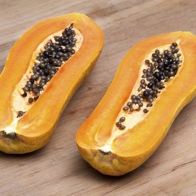 papaya - half cut