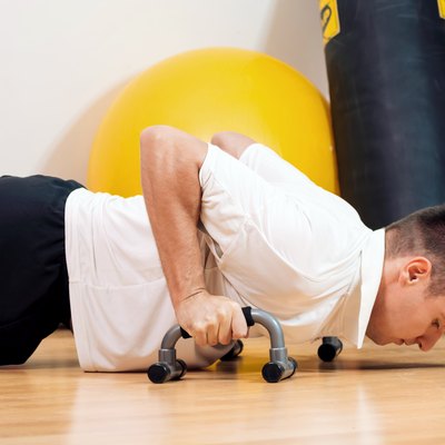 Man doing push ups