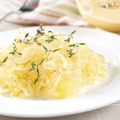 Spaghetti squash cooked side meal