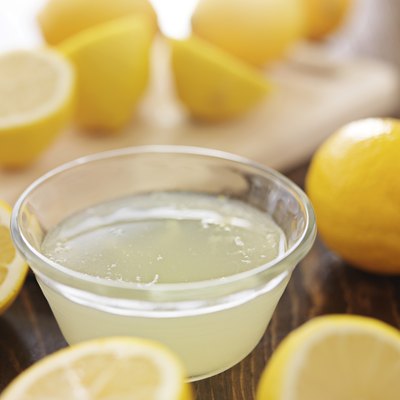freshly squeezed lemon juice in small bowl