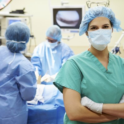 Portrait Of Nurse Working In Operating Theatre