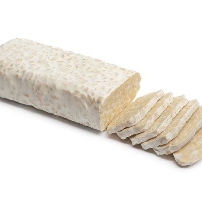 Fresh tempeh with slices