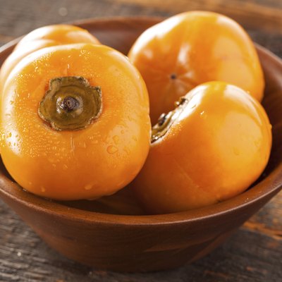 Organic Orange Persimmon Fruit