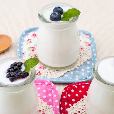 healthy breakfast with yogurt and berry, dieting, Rustic Style