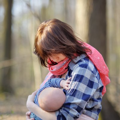 Mother breastfeeding her baby