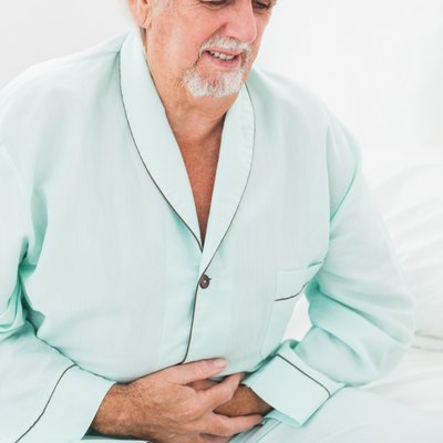 Man with pain in stomach