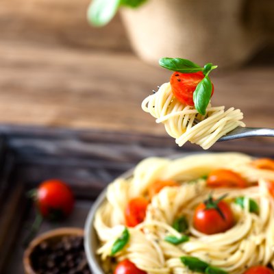 Pasta with olive oil