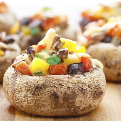 Stuffed portabella mushroom
