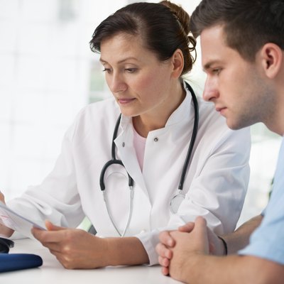 doctor with male patient