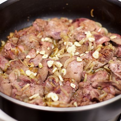 Chicken liver roasted