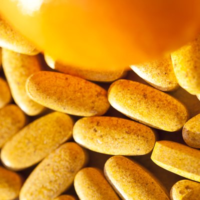 Vitamin Pills And Orange