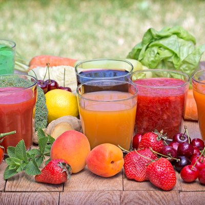 Healthy drinks freshly squeezed