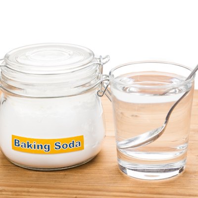 Baking soda with glass of water for multiple holistic usages