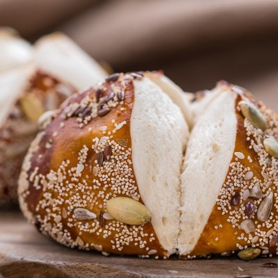 Pretzel Rolls (with Seeds)