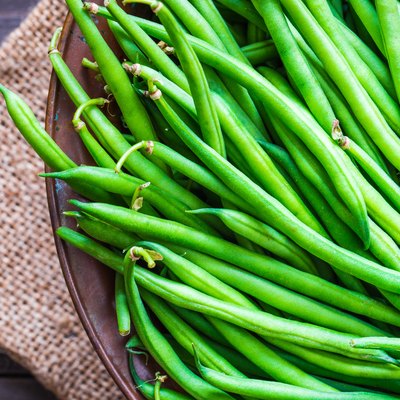 Green beans close up.