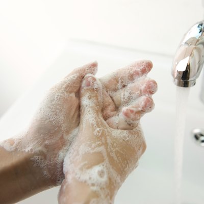 washing hands