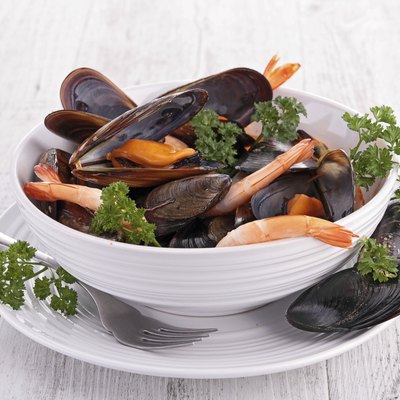 mussel,clam and shrimp soup